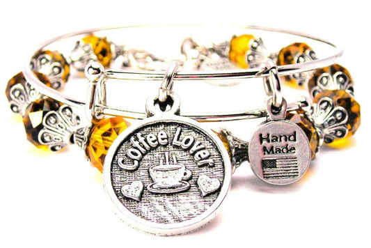 Coffee Lover 2 Piece Bracelets (Made in the USA)