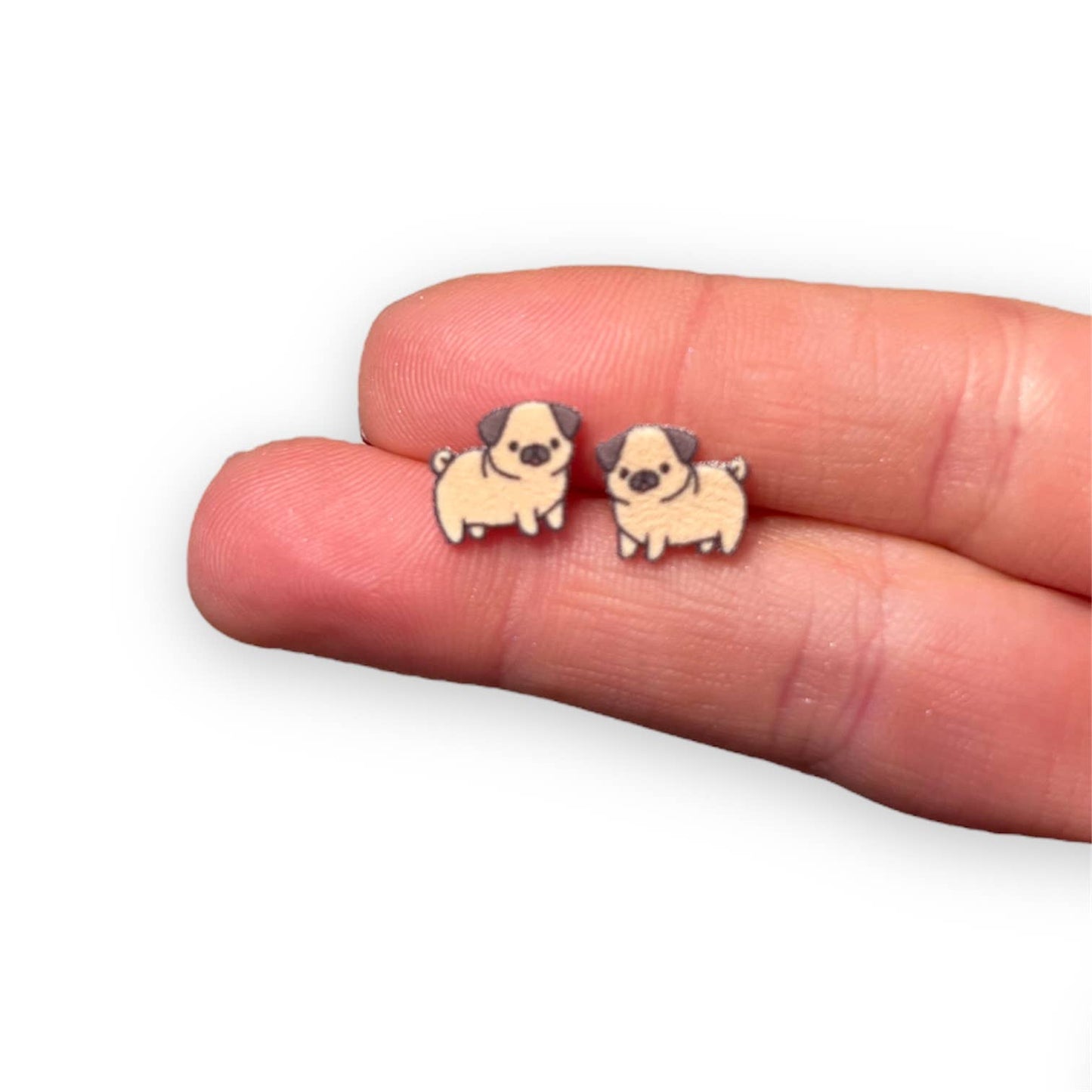 Pug Puppy Earrings