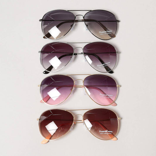 Pastel Tinted Aviator Sunglasses