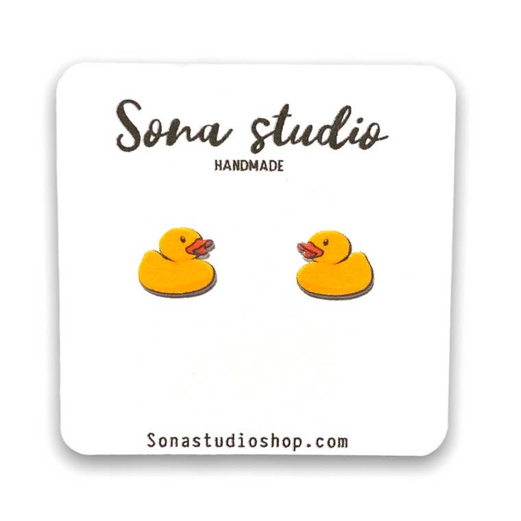 Rubber Duckie Earrings