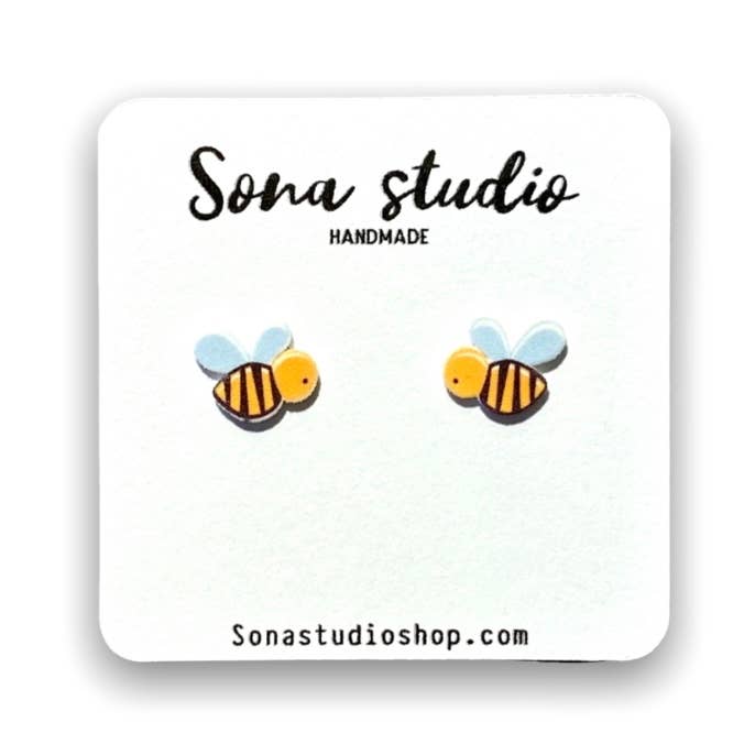 Bumble Bee Earrings