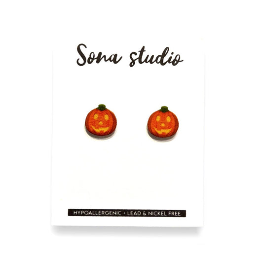 Cute Jack-O-Lantern Earrings