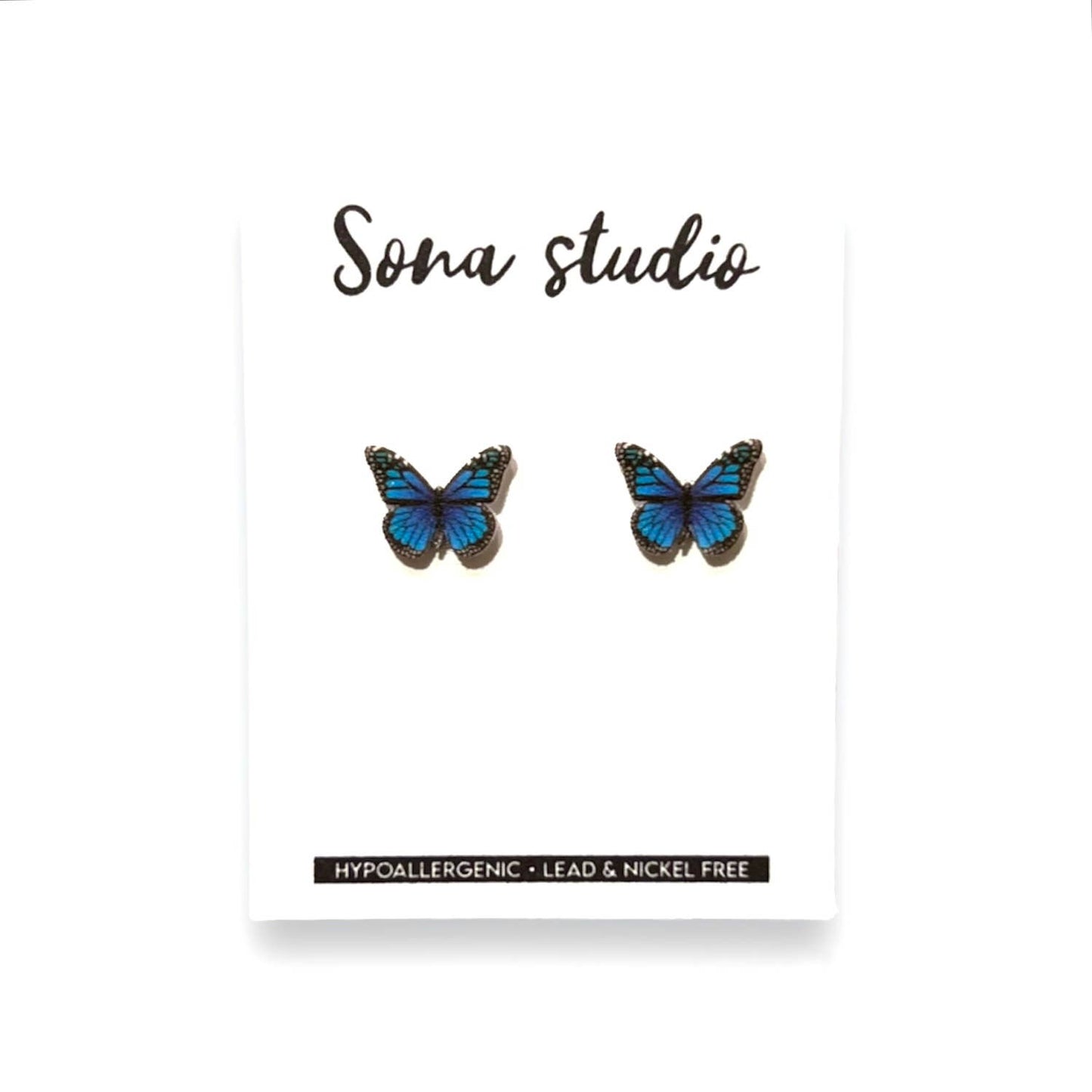 Blue Butterfly Earrings