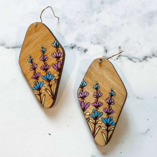 Hummingbird Sage Bud Earrings