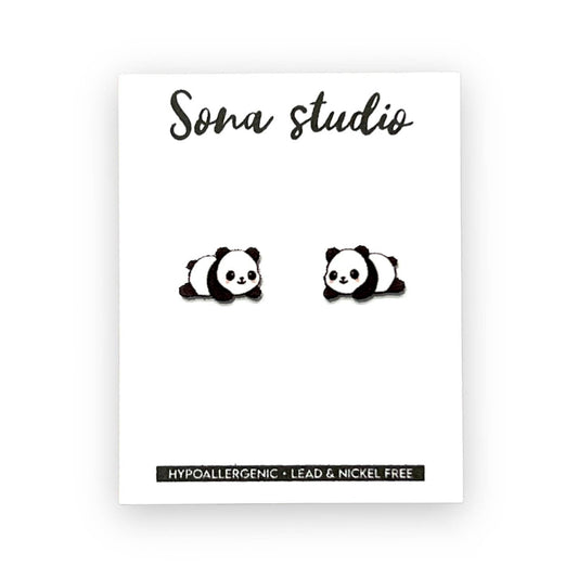 Panda Earrings